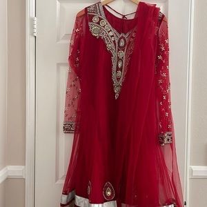 Two piece Indian Pakistani design dress